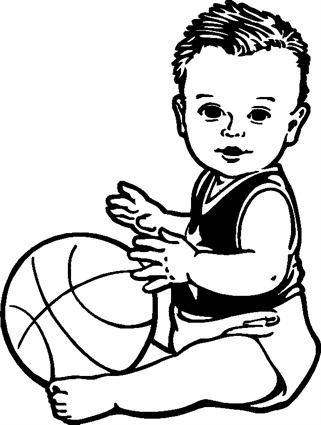 Baby03 with Basketball