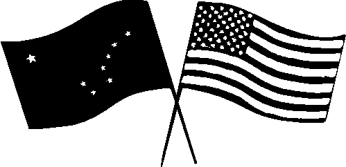 US & Alaska Flags01